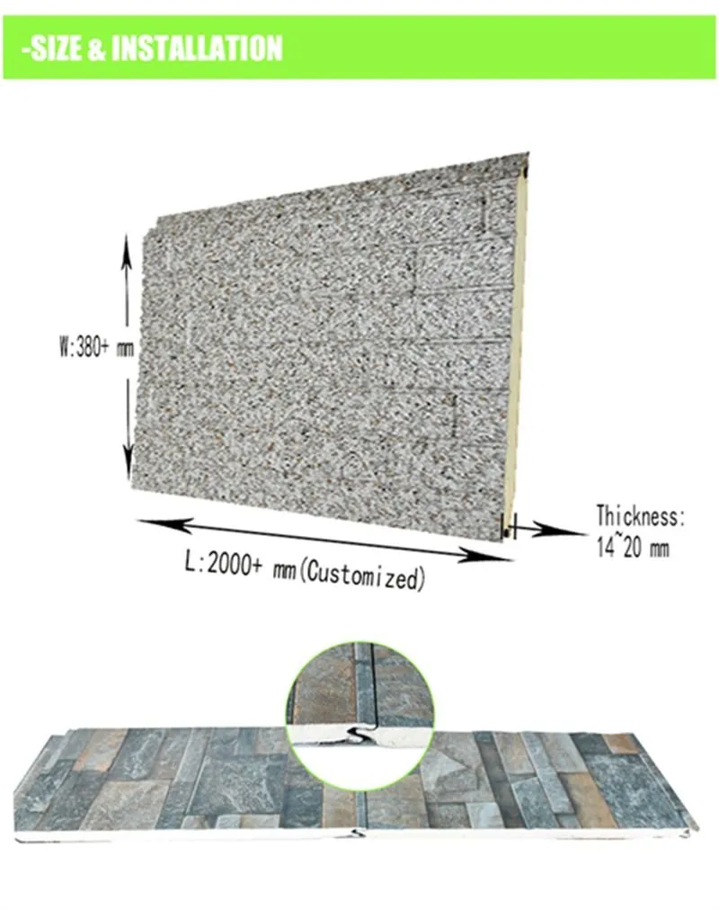 decorative siding sandwich panel